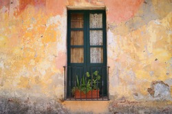 Old door in Uruguay Latin america