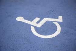 Disabled parking sign, road traffic signs