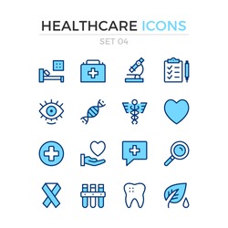 Medical icons. Vector line icons set. Premium quality. Simple thin line design. Modern outline symbols, pictograms.