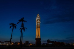 Husainabad Clock Tower is a clock tower located in the Lucknow city of India. It was constructed in 1881 by Hussainabad 
