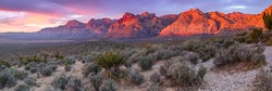 Panorama of Red Rock Canyon Las Vegas Nevada