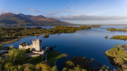 Ross Castle in Killarney National Park during early morning, Ring of Kerry, Ireland