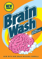 brain wash retro pack design