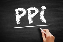 PPI - Pixels Per Inch are measurements of the pixel density of an electronic image device, acronym technology concept on blackboard