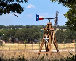 Texas Windmill Landscape in the Rolling Plains