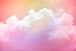 fantasy soft cloudy sky with pastel gradient color , nature abstract background