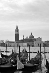 Gondola towards San Giorgio Maggiore Venice, Italy