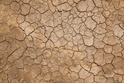 Dry cracked soil texture and background of ground
