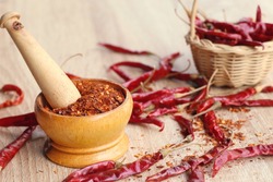 Cayenne pepper with dried