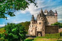 Burresheim Castle is a medieval castle northwest of Mayen, Rheinland-Pfalz, Germany travel and landmarks
