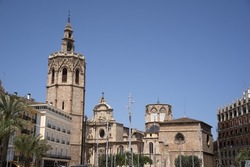 Valencia Spain historic gothic cathedral church