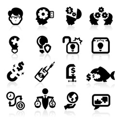 Business concepts icons set