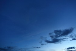 black cloud on blue night sky background