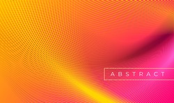 Color geometric gradient, futuristic background. Element of modern design wallpaper, background, packaging. Bright color lines, abstract shapes, dots. Background in minimalist style.