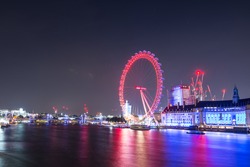 London Eye in the night