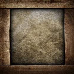 grunge canvas with wood frame