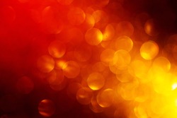 Abstract Festive Background with Red Yellow Blurred Circles.