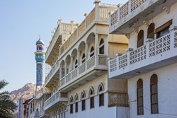 Oman, Muscat mosque and town houses