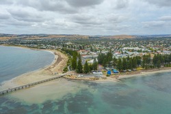 Aerial view of Victor Harbor in Australia