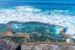 La Maceta rock pool at EL Hierro island in Canary islands, Spain.
