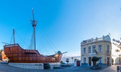 Naval museum Barco de la Virgen at Santa Cruz de la Palma, Canary islands, Spain .