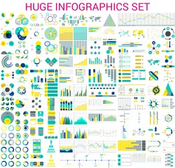 Vector mega set of  infographic elements