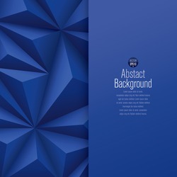 Blue abstract background vector. Can be used in cover design, book design, website background, CD cover or advertising.