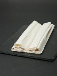 Raw Phyllo Dough Sheets. Thin Filo Puff Pastry