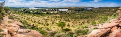 Limpopo river panoramic view in Mapungubwe national park, South Africa 