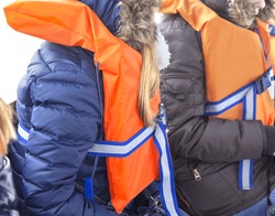 life jackets, winter, cold
