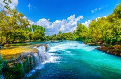 Manavgat Waterfall in Turkey 