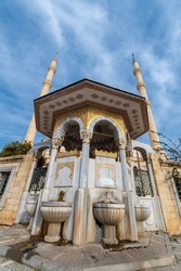Sabanci Merkez Mosque view in Adana City of Turkey
