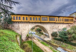 Historical Irgandi Bridge in Bursa City