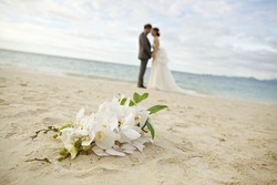 a couple wedding on the beach