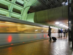 Washington DC, metro station interior