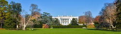Washington DC in autumn - White House panorama
