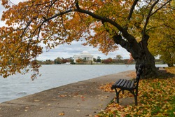 Washington DC, Jefferson Memorial in Autumn 