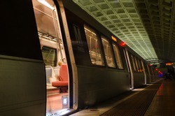 Smithsonian Metro station in Washington DC, United States