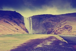 Iceland nature landscape waterfall 