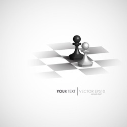 Minimalist design vector chess