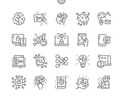 Artificial neural network Well-crafted Pixel Perfect Vector Thin Line Icons 30 2x Grid for Web Graphics and Apps. Simple Minimal Pictogram
