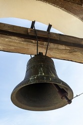 The big bell on the bell tower of the Orthodox church