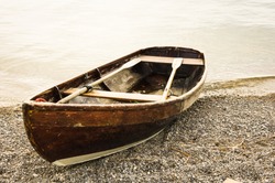 old row boat