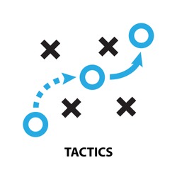 tactics business  concept  icon and symbol