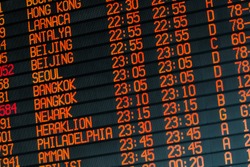 Your travel starts here: departures flights information schedule in international airport