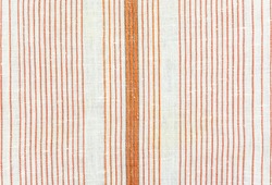 Texture of cotton fabric with vertical red stripes