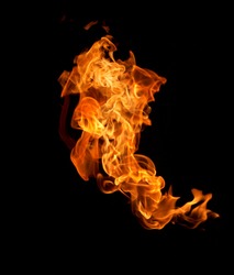 Flame heat fire abstract background black background