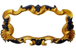 Ornament frame of gold plated vintage floral ,victorian Style