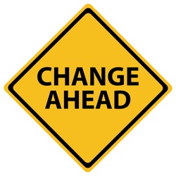 Change Ahead Signpost Refers to a Different and Changing Future - Free ...