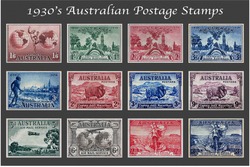1930's Australian Postage Stamp Collection
